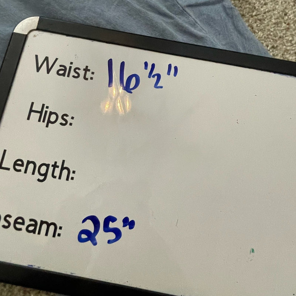 Disney X Junk Food Mickey Chambray Pants Size Large Womens Elastic Waist Cropped - Picture 4 of 4